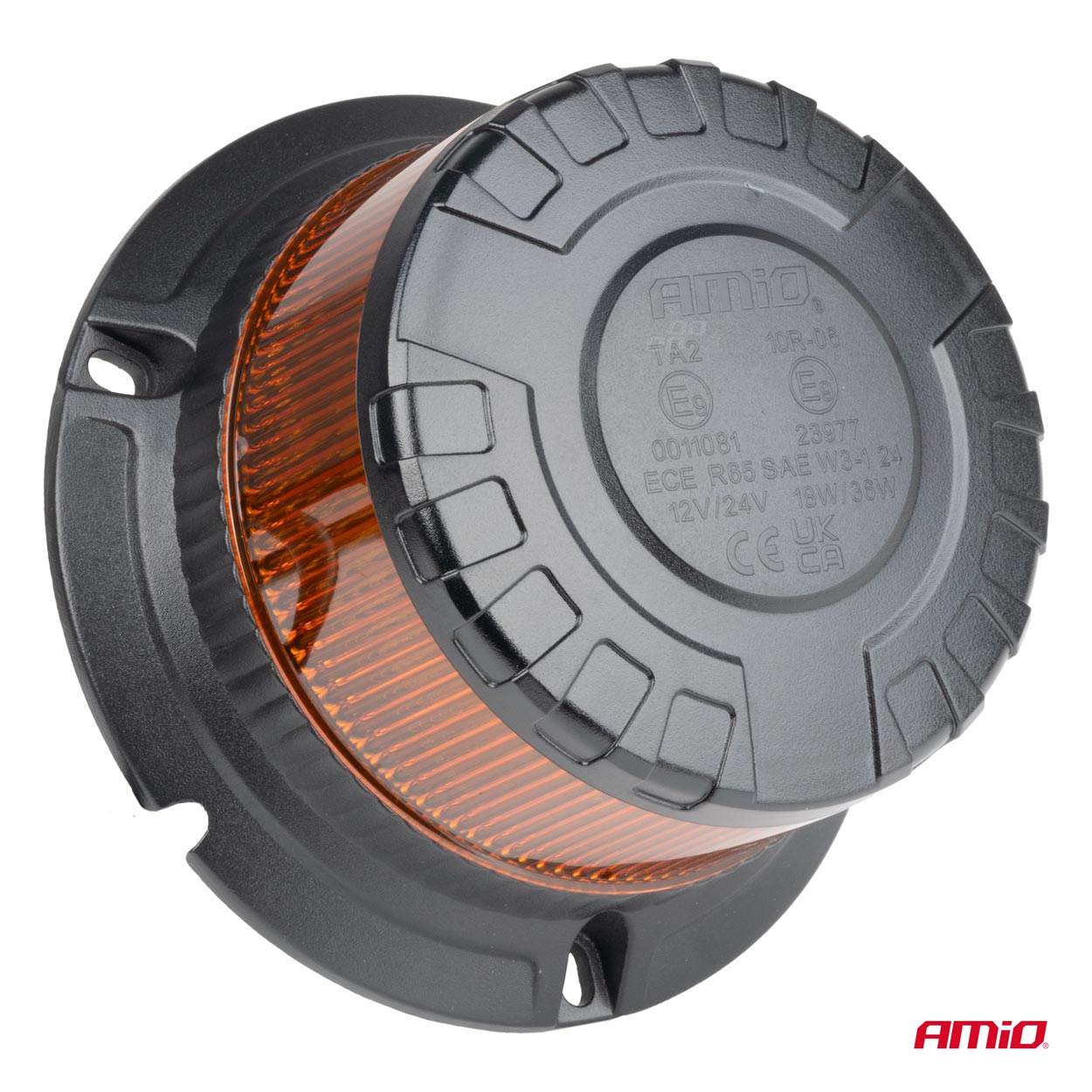 LED výstražné svetlo kohúta W28B 12V 24V AMIO-04106 – Obrázok 2