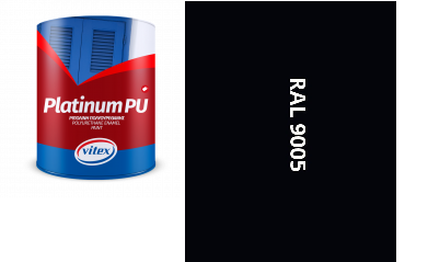 VITEX PLATINUM - farba na drevo a kov SATÉNOVÁ RAL 9005 ČIERNA 2,25L
