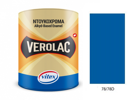 Vitex Verolac - alkydový lesklý email č.78/78D Signálna modrá 0,180L