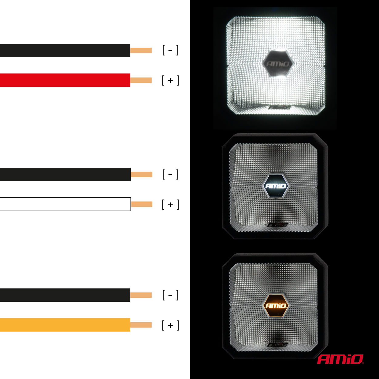LED pracovné svetlo 30W COMBO 12V 24V AMIO-04394 – Obrázok 3