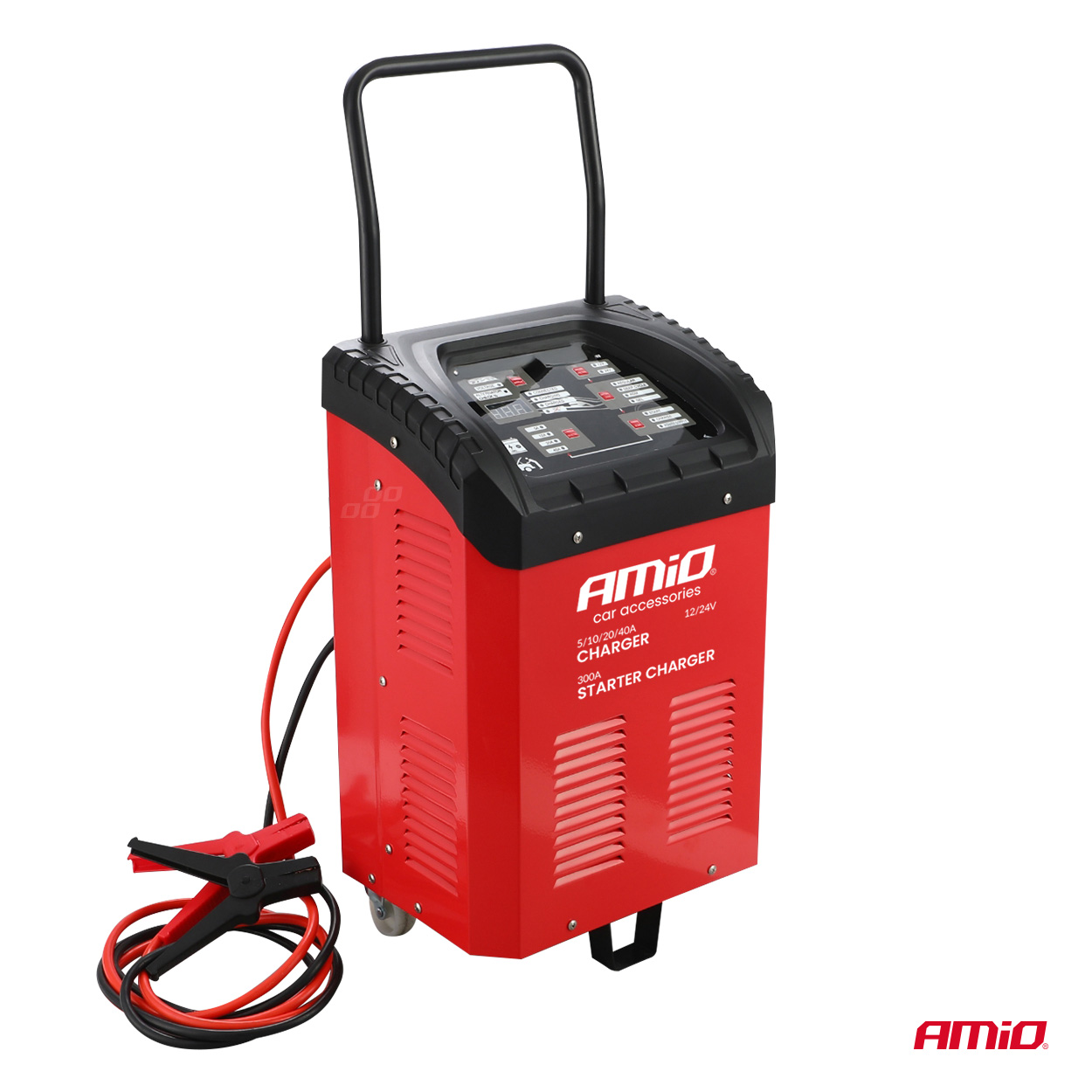 Autonabíjačka s funkciou štartovania max. 40 A 12 V 24 V štartovanie 300 A AMIO-04500 – Obrázok 2