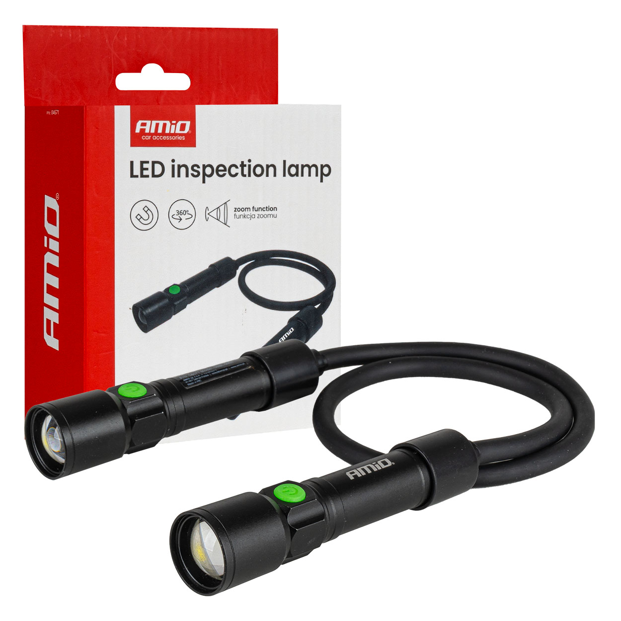 LED kontrolná lampa 2xP50 1000mAh (BATT) AMIO-04671