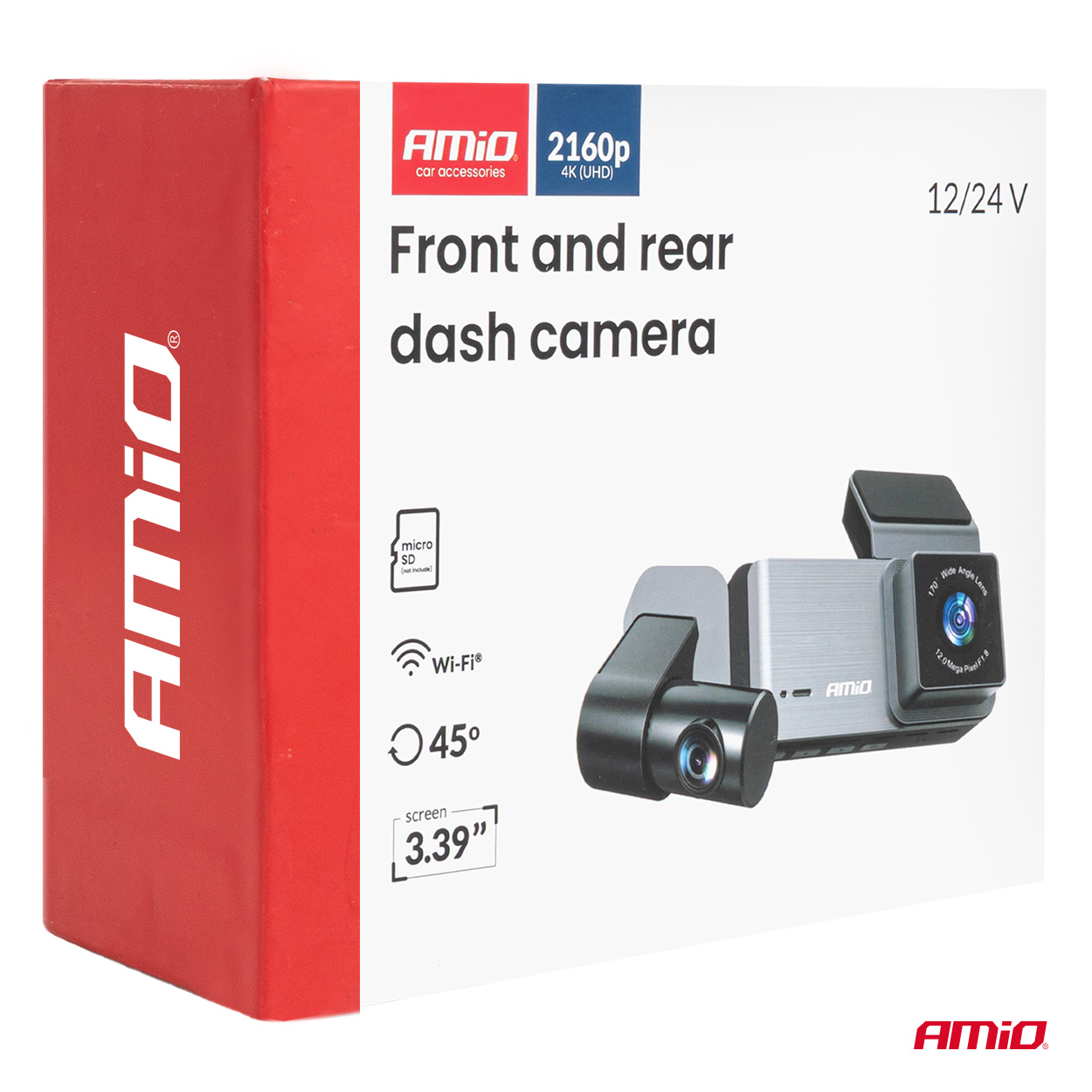 Kamera do auta so zadnou kamerou 4K + 1K + 2K WLAN WIFI UHD 512 GB AMiO-04802 – Obrázok 7