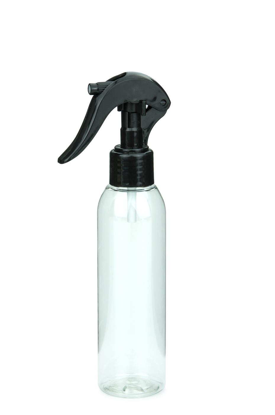Fľaša AIDA číra s čiernym mini rozprašovačom 150ml