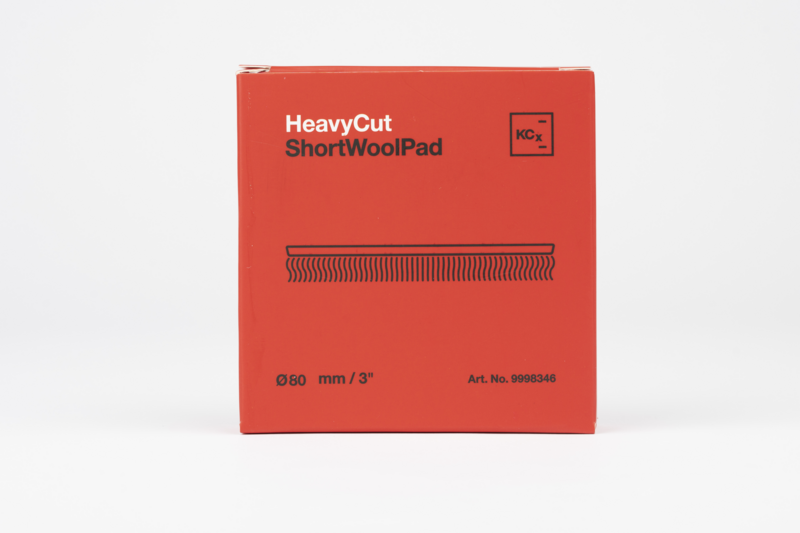 KochChemie Heavy Cut Short Wool Pad 80mm -Leštiaci kotúč z jahňacej kože krátky vlas – Obrázok 2